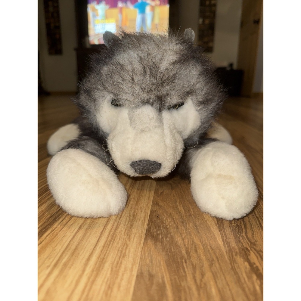 Folkmanis Large TIMBER WOLF Puppet Stuffy Stuffed Animal
